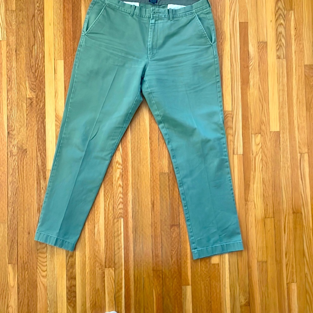 J Crew The Sutton Pants 36x32 Olive Green